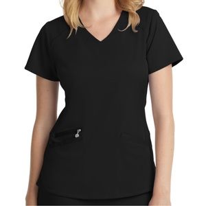 Like new scrub top, size small. Matching pants available at Scrubs & Beyond